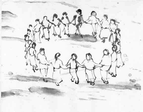 Zeichnung vom Tanz